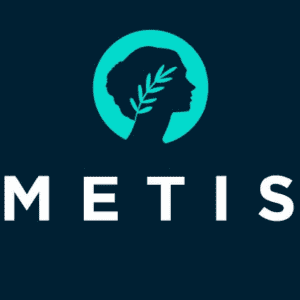 Metis logo and text, squared
